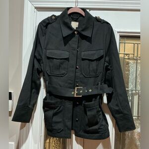 H&M Black Utility Jacket with Belt